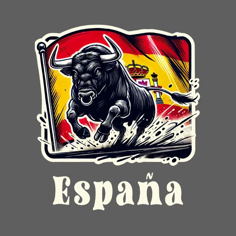 Spain Bull Flag Design