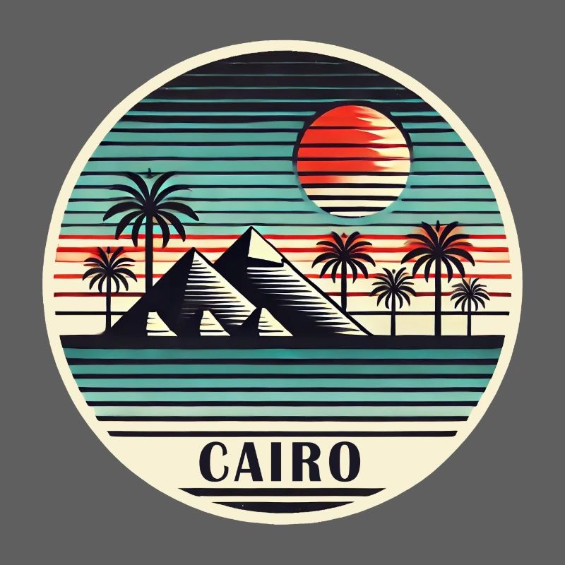 Le Caire, Égypte, Pyramides, Désert