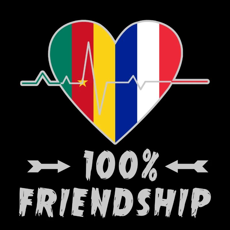Kamerun und Frankreich 100% Freundschaft