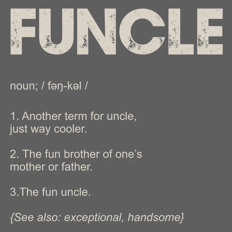 Funcle Typography Tee Design