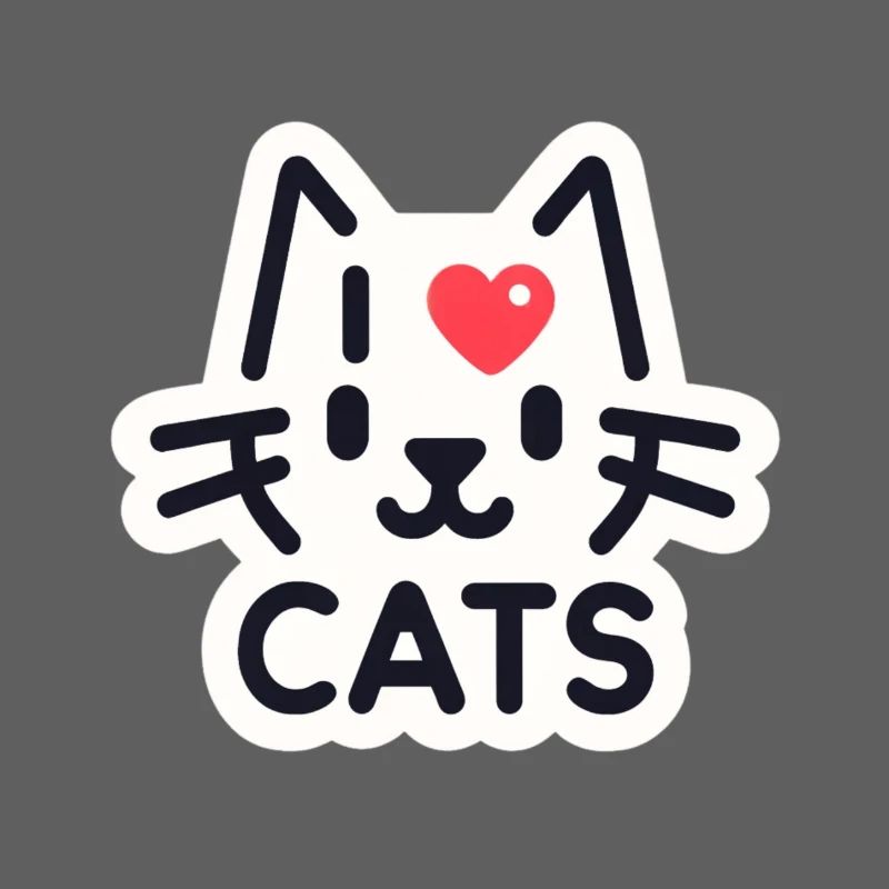 Charming cat love