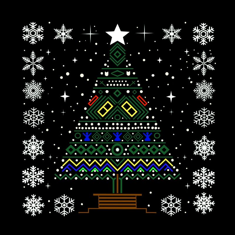 Noël moche : design de Noël coloré