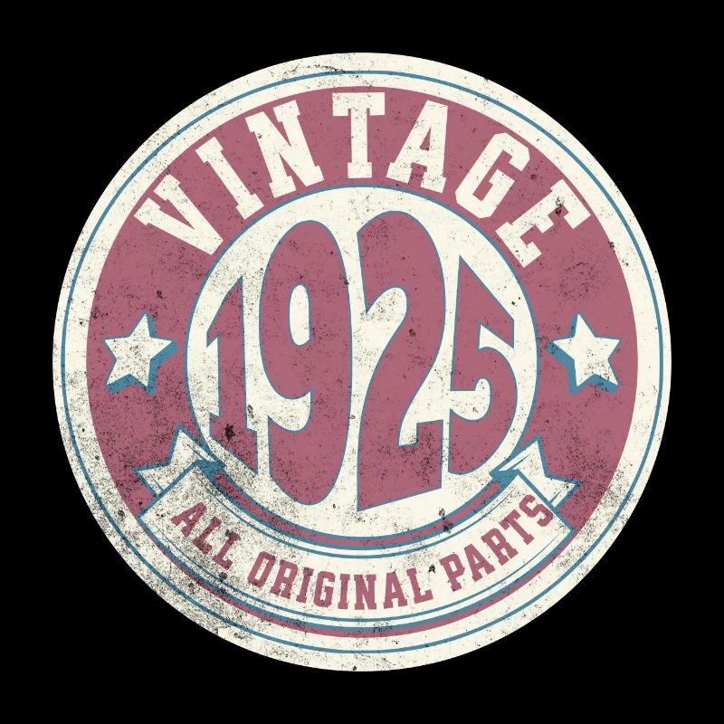 Design Vintage 1925 Logo Retro Style