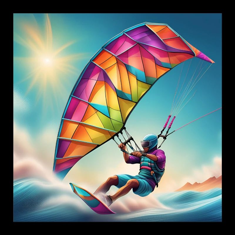 kitesurf, kite, fan de glisse