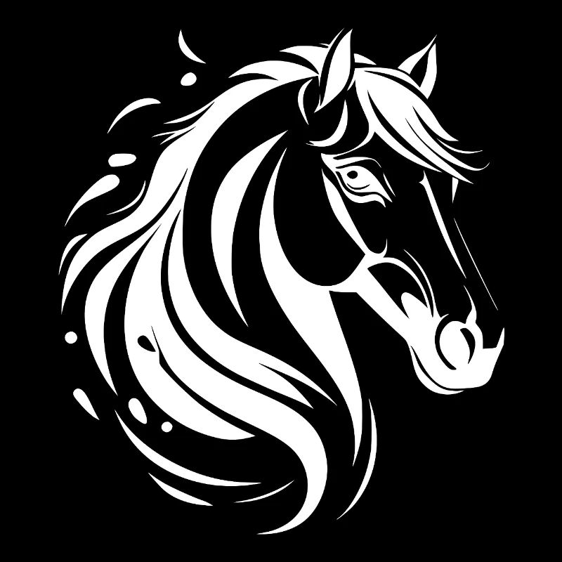 Portrait de cheval moderne dynamique