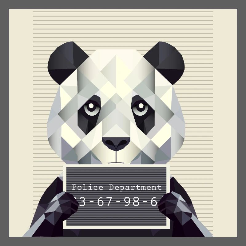 Panda Mugshot – Caught with animals!