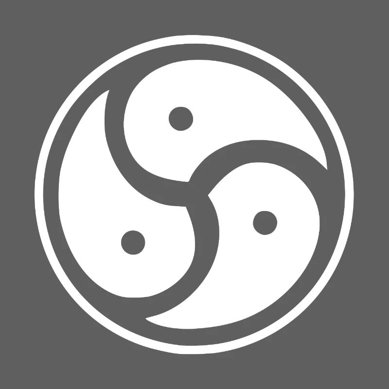 White Triskelion BDSM Design