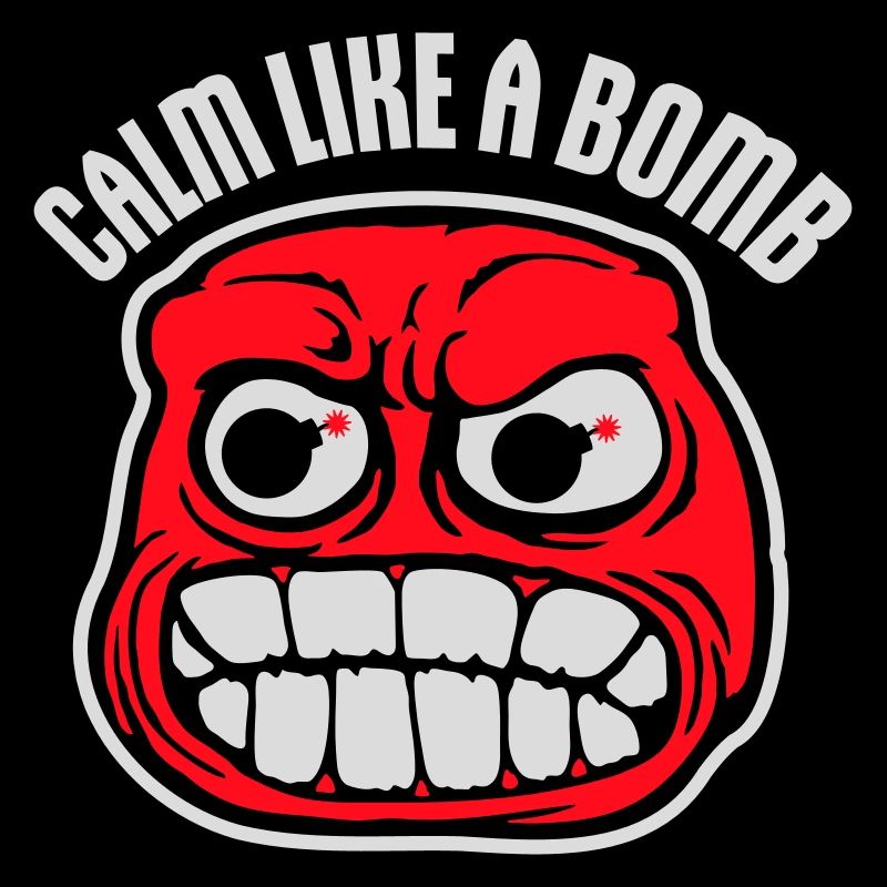 Calm Like Bomb Paradox Irony Humor Explosive Joke