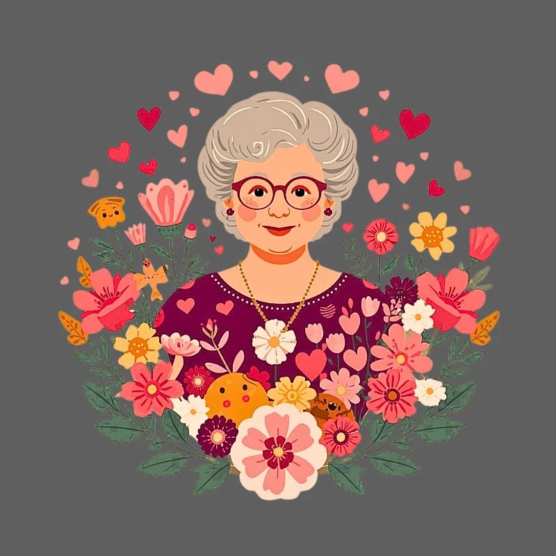 Blumen-Großmutter