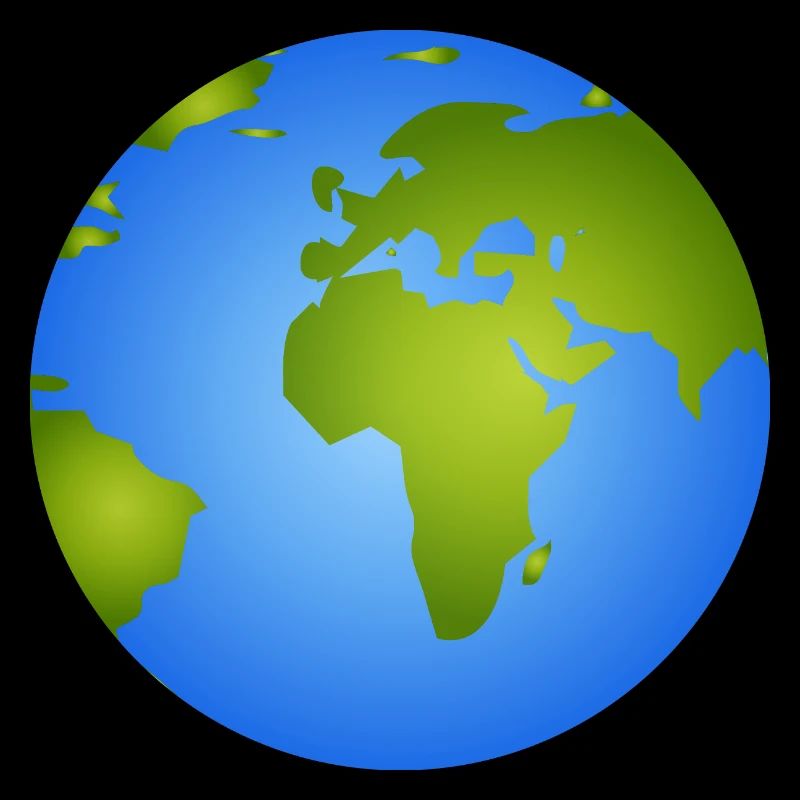 Terre bleue - Illustration de globe élégante