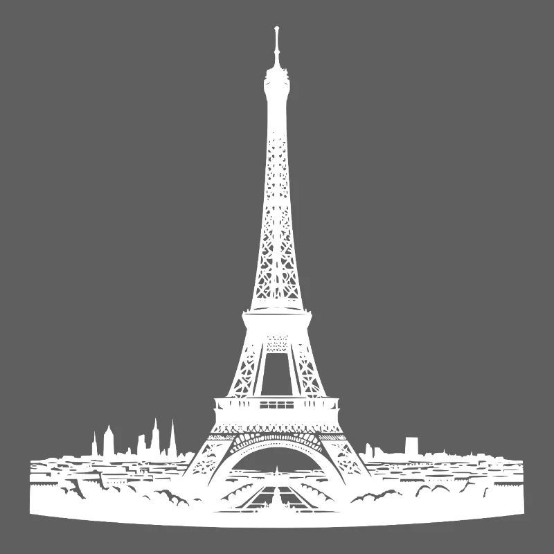 Französischer Blickfang Eiffelturm typisch Paris