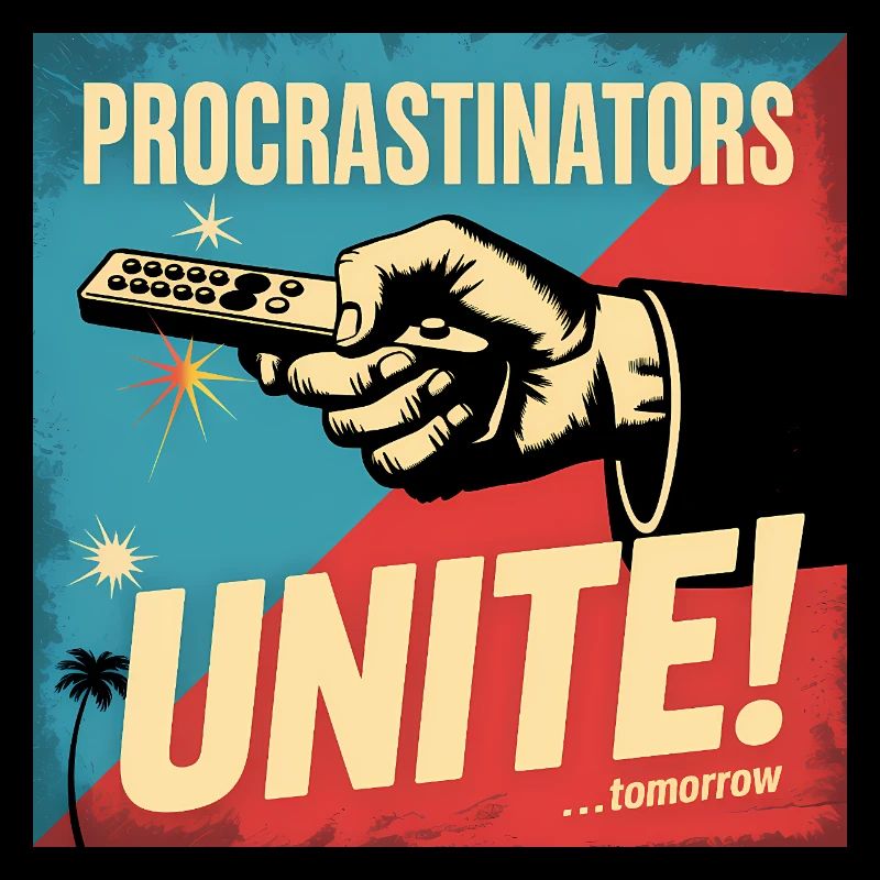 Procrastinators Unite ...Tomorrow - Funny Procrast