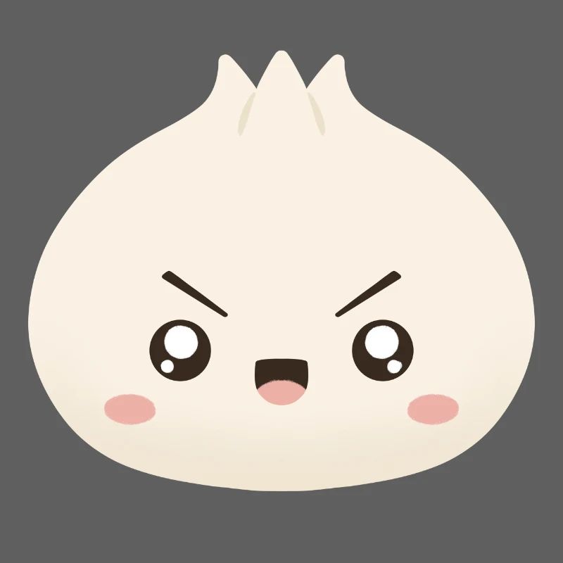 Mascotte mignonne de Grumpy Dumpling
