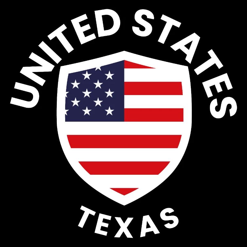 Emblème USA Texas avec bouclier