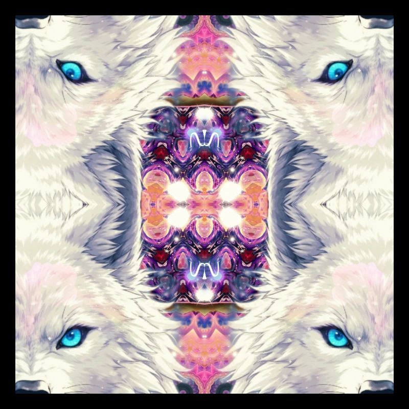 Arctic Wolves Kaleidoscope