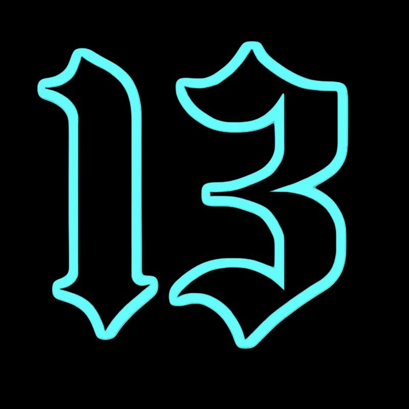 Neon Gothic 13 Outline