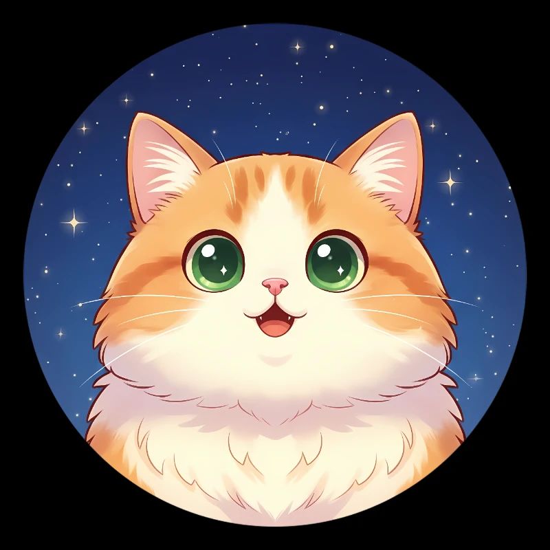 Starry Night Kitten