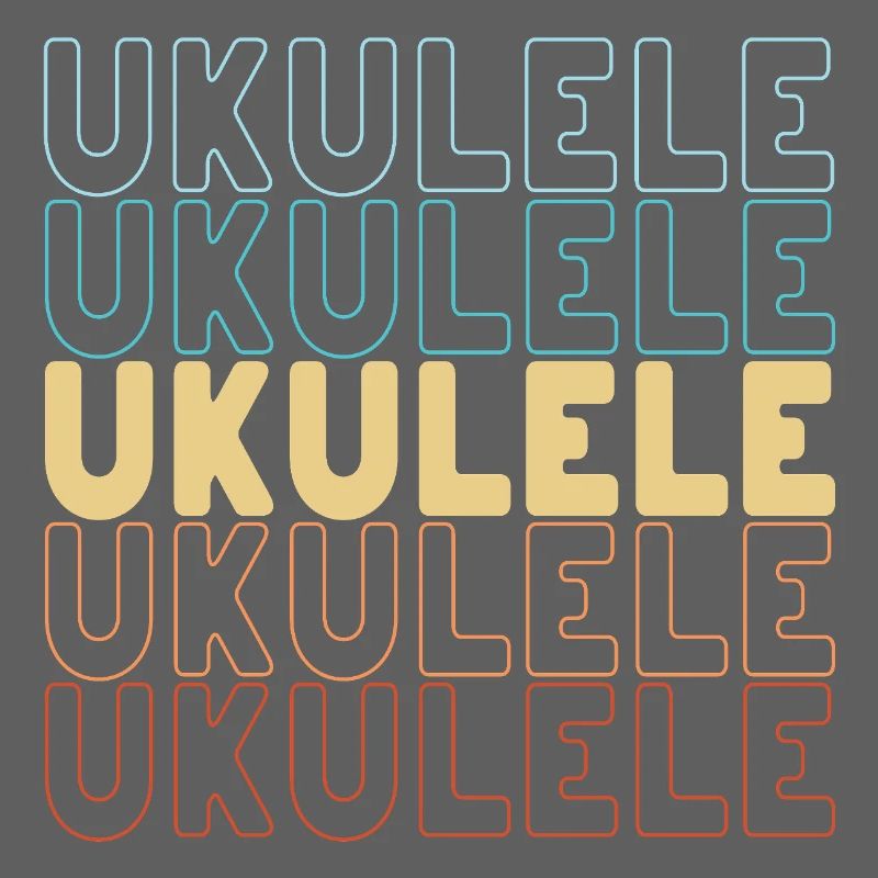 Ukulele typography