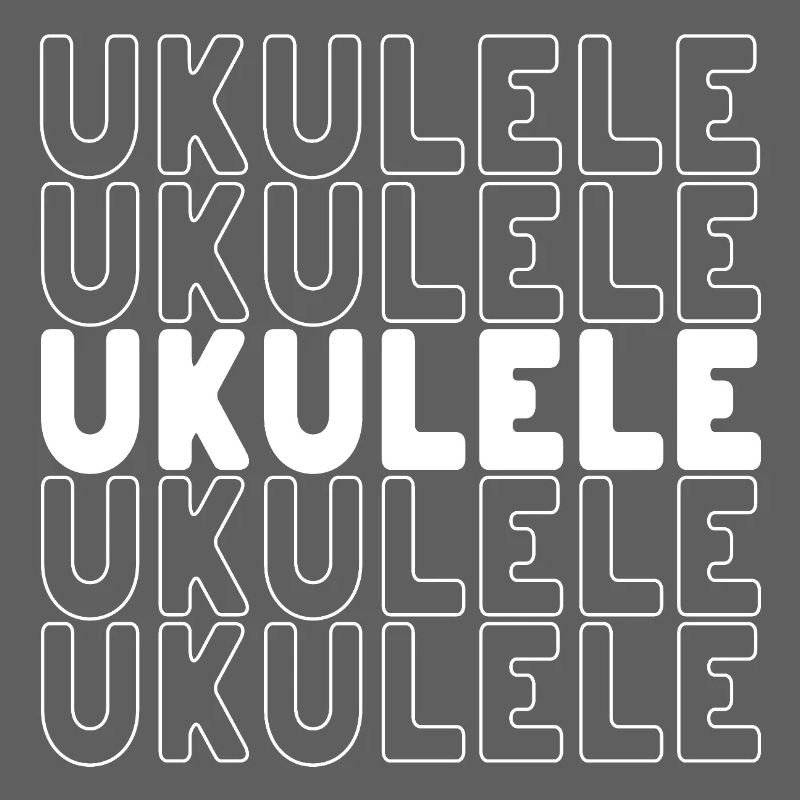 Typographie du ukulélé
