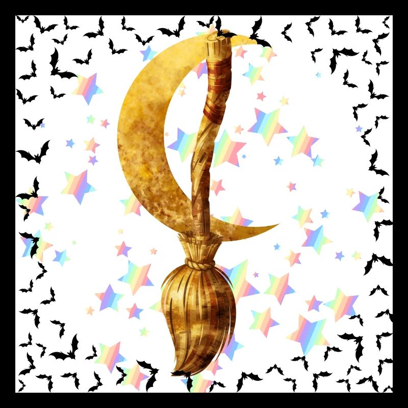 Golden Broom and Magic Moon