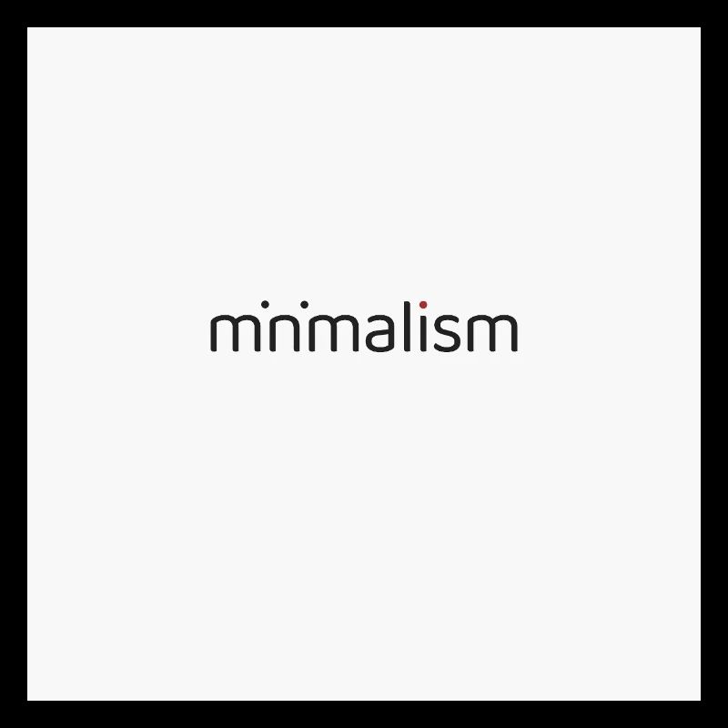 Minimalism Art – Modern Typography Poster