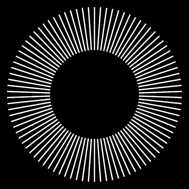 Geometric Sunburst Ring Pattern