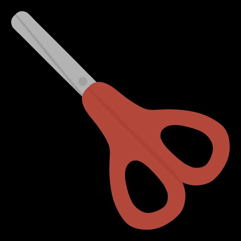 Icône des Ciseaux Rouges
