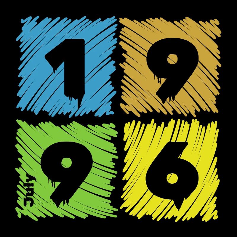 30. Geburtstag Farbige Patches since 07/1996
