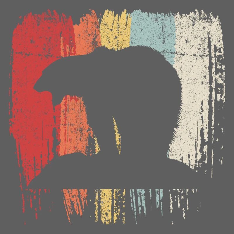 Bear Rainbow Silhouette
