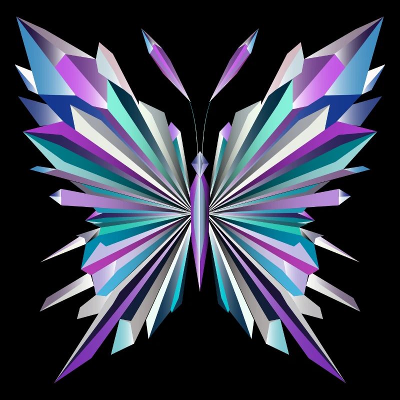 Fascinating geometry – abstract butterfly