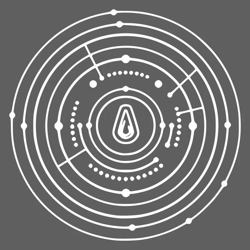 Crop Circle Planet System Abstract Vector
