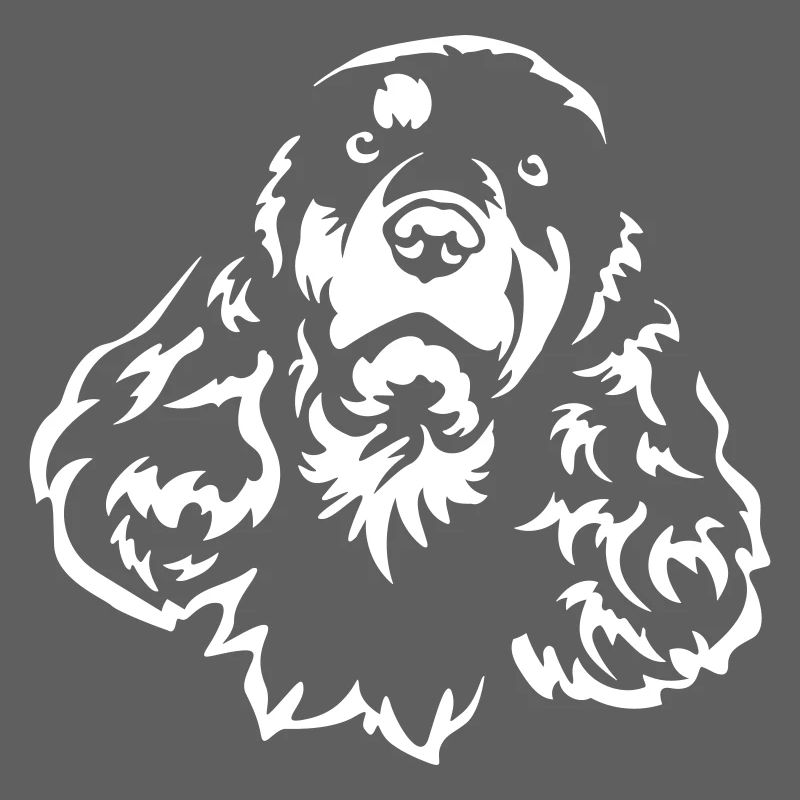 Cocker Spaniel Head « Black Edition »