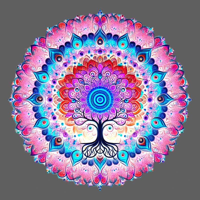 Mandala-Baum der Farben