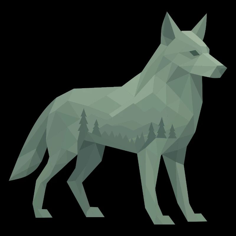 Geometrischer Wolf