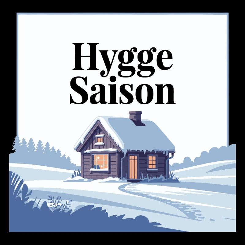 Conception de cabine d’hiver Hygge Saison cosy