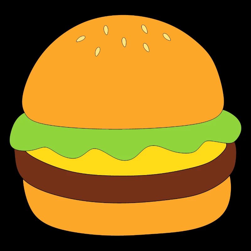 Burger, fast food, essen, kochen