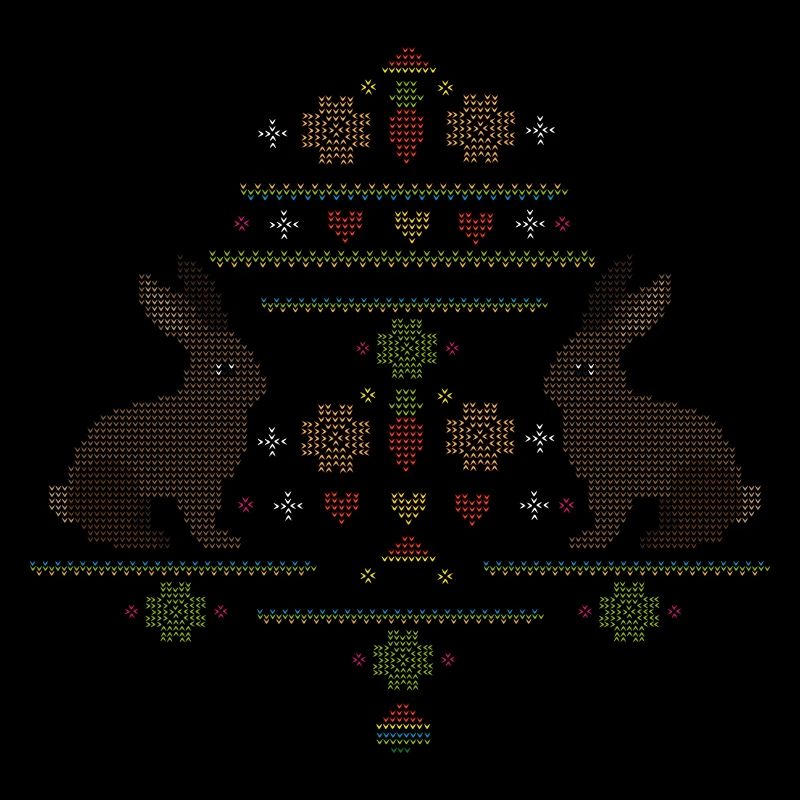 Easter motifs in knitting pattern style for Easter