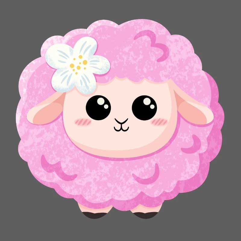 Süßes rosa Schaf