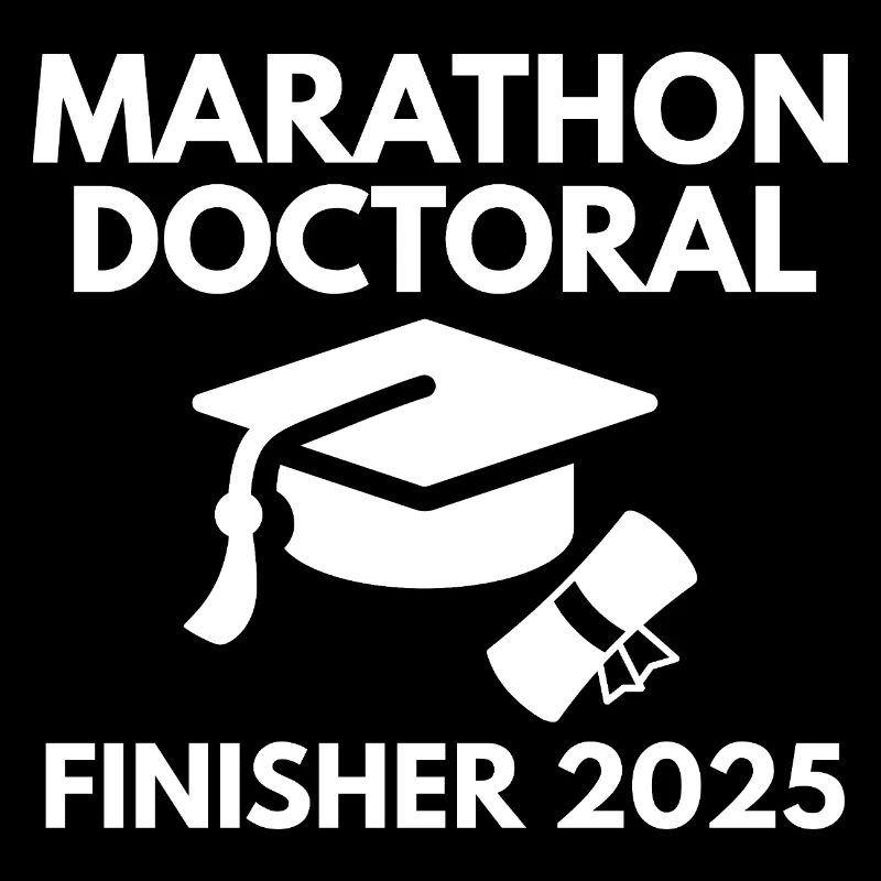 Marathon Doctoral Finisher 2025 PhD Student Gift