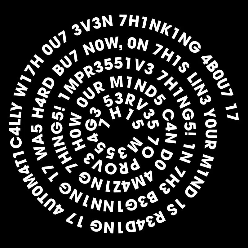 Leetspeak Spirale – Nerd Code 1337 Geek Design