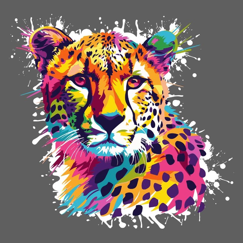 Graffiti léopard guépard