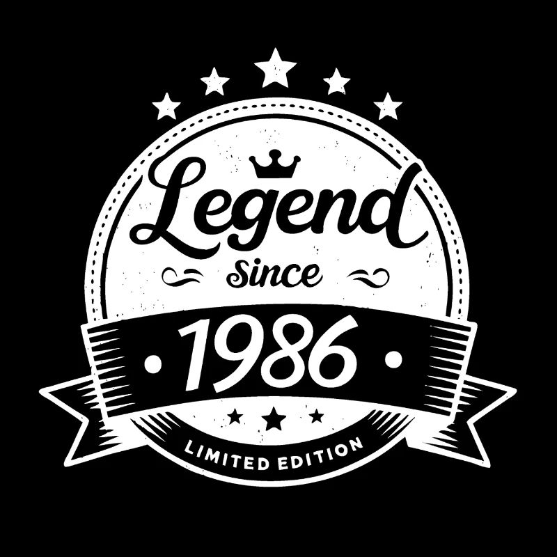 Legend since 1986, weiss