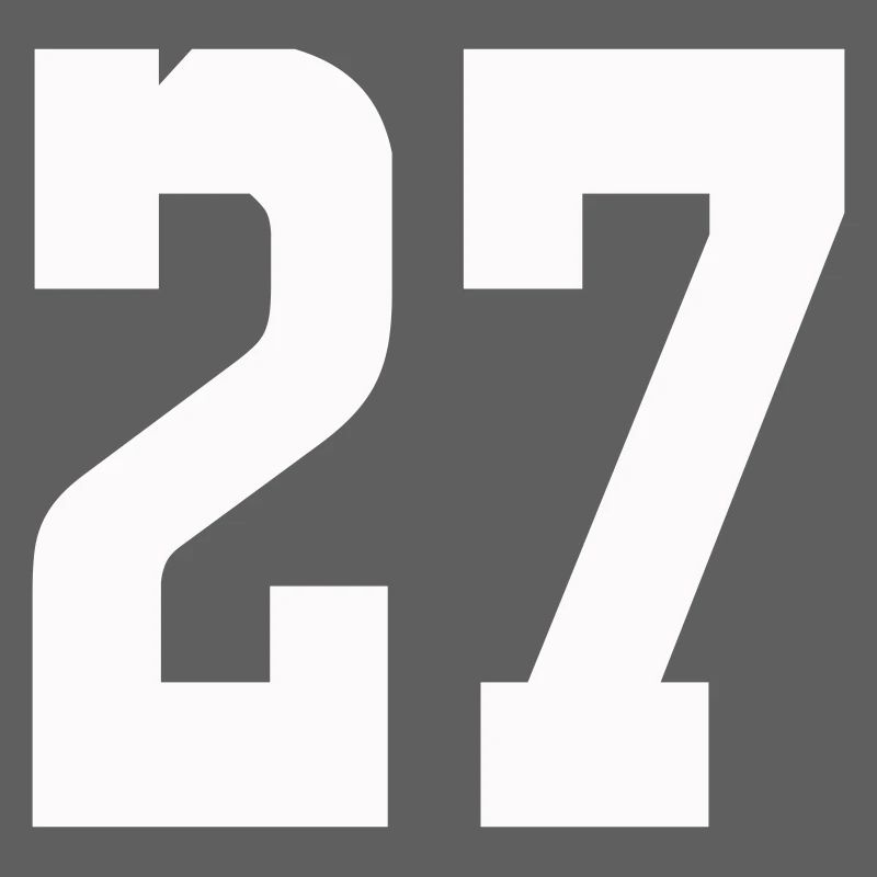 Numerals 27 Contrast Design