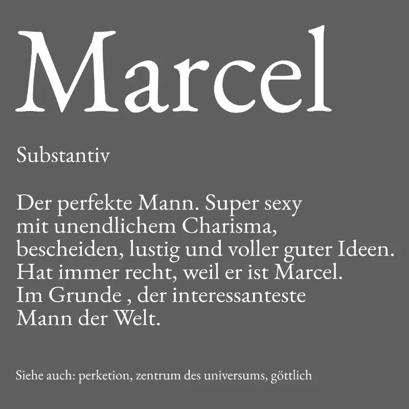 Marcel Dictionary explanation First name Marcel