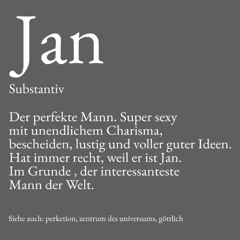 Explication du dictionnaire Jan Prénom Jan