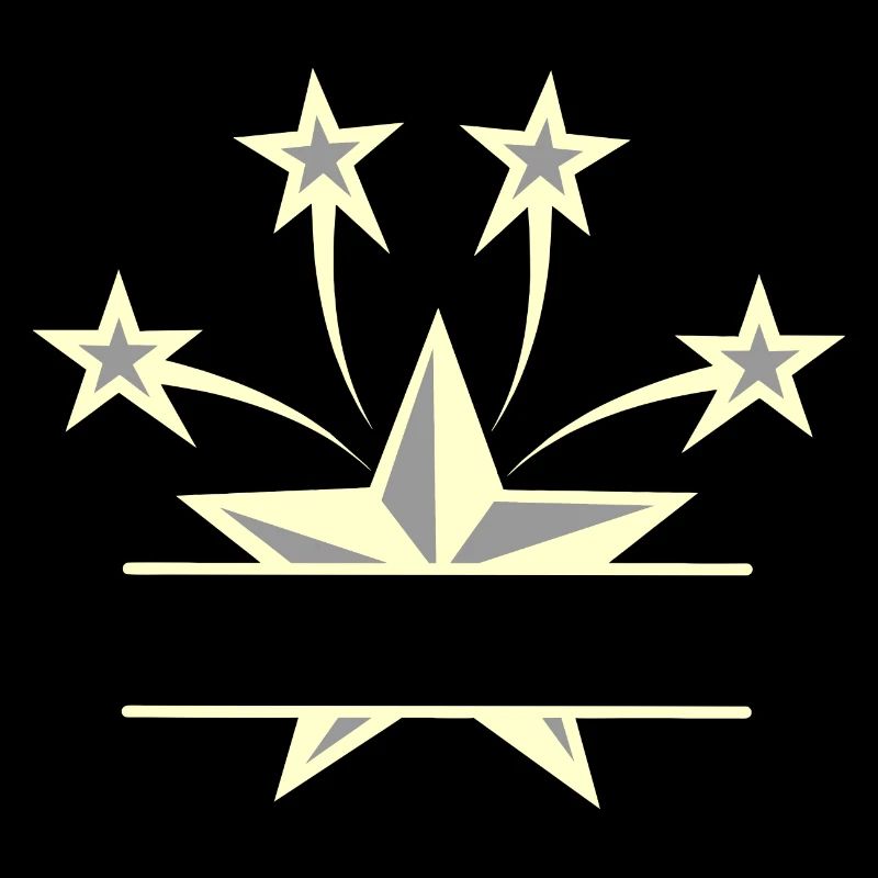 Star light yellow grey with bar between them