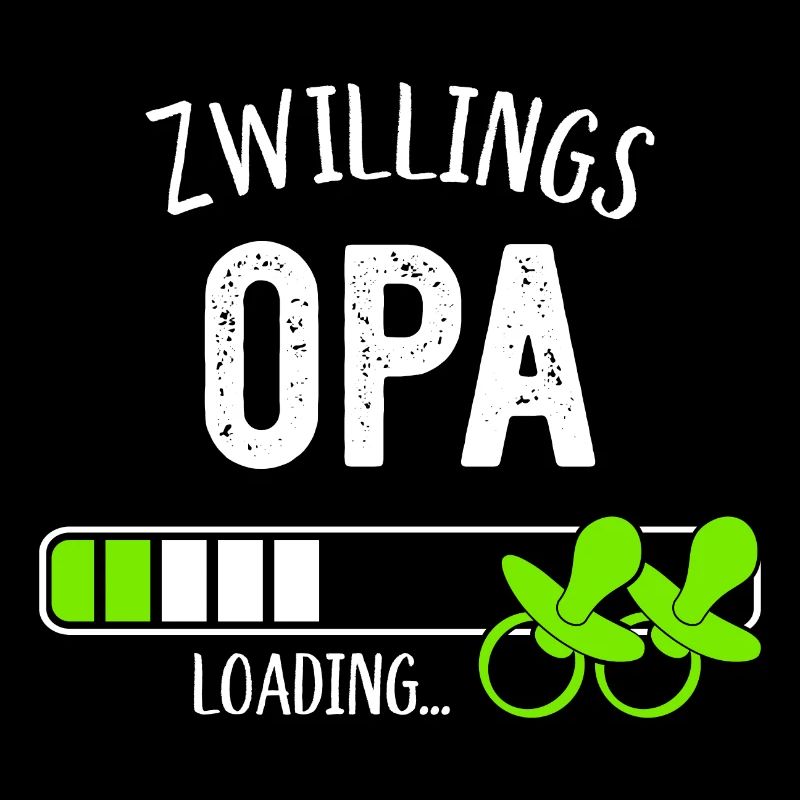 Zwillingsopa Loading Opa Großvater Zwillinge