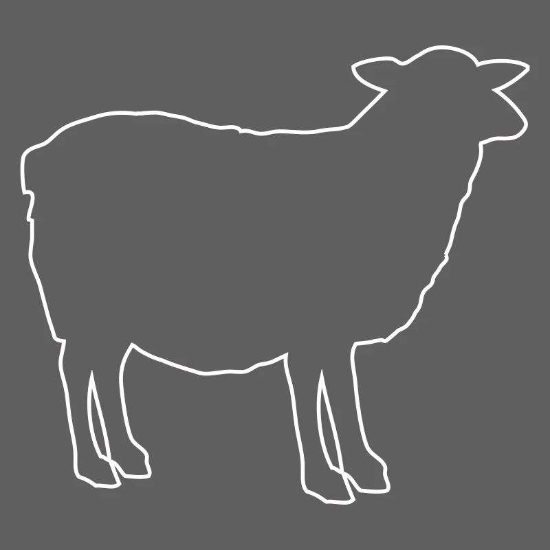 Sheep Silhouette Outline