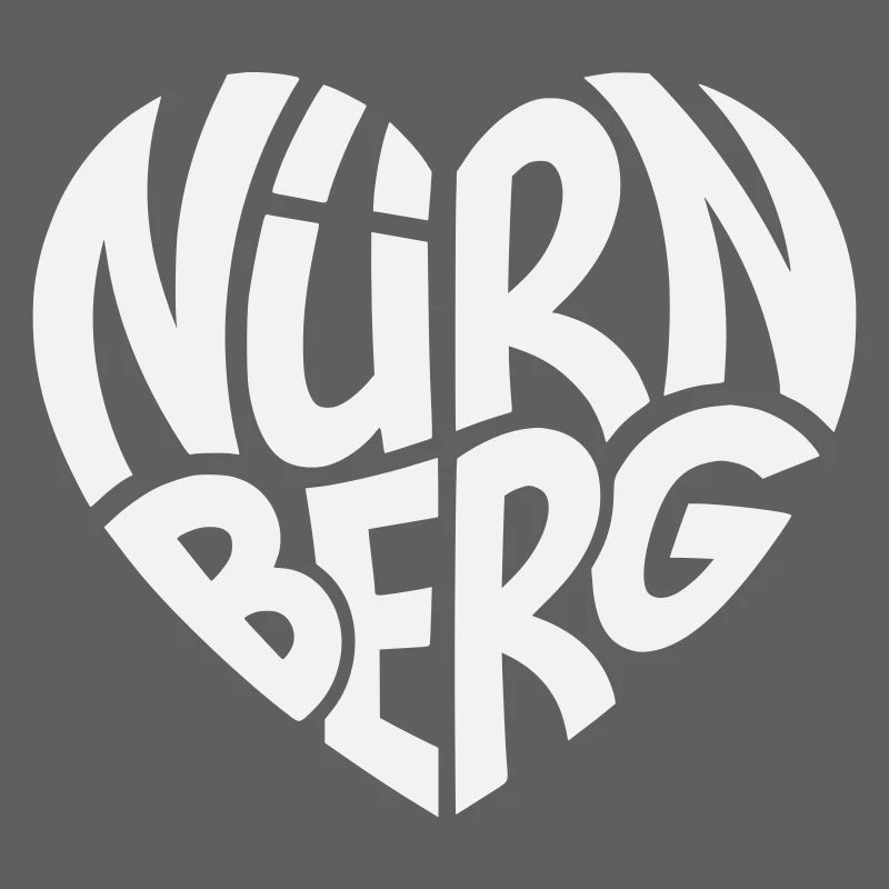 Nurnberg Herz Schriftzug