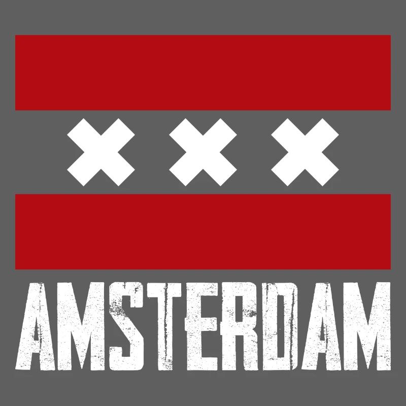 Emblème à rayures X d’Amsterdam